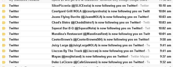 New Orleans Restaurants on Twitter